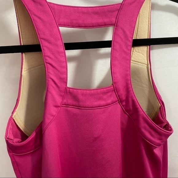 Athleta 819364 Racer Back Dress pink built in bra - Picture 2 of 9